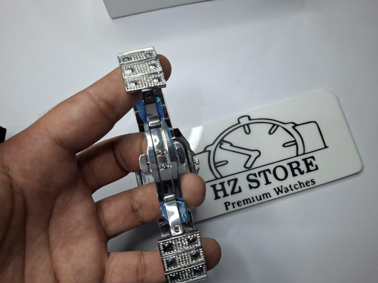 Cartier Inspired Fully Stone Luxury Watch - Premium Iced Out Timepiece